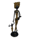 Preview: Bronze-Skulptur Frau mit 2 Kindern by Issouf -35 cm